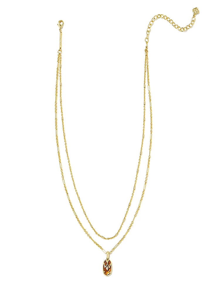 collana elisa wrangler x yellow rose di kendra scott in ambra marmorizzata