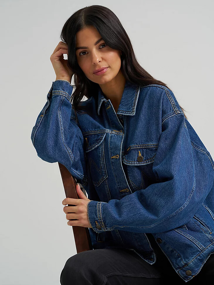 giacca in denim da donna girlfriend daffodil