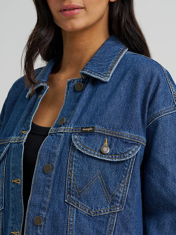 giacca in denim da donna girlfriend daffodil