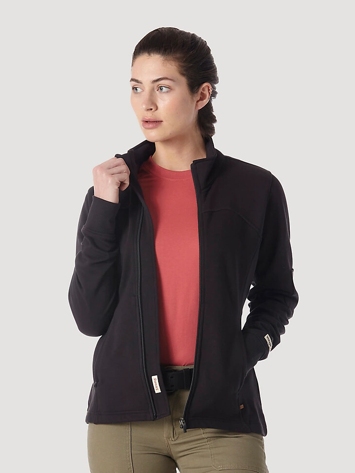 giacca da lavoro da donna wrangler riggs workwear nera
