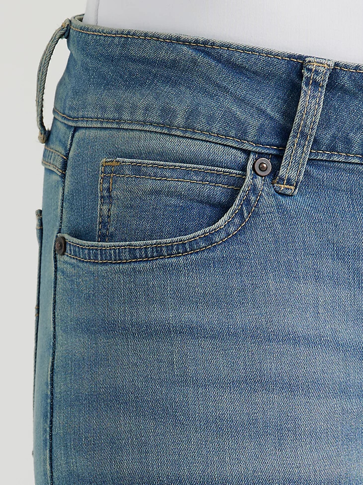 jeans essenziali a vita media e gamba dritta brianna da donna