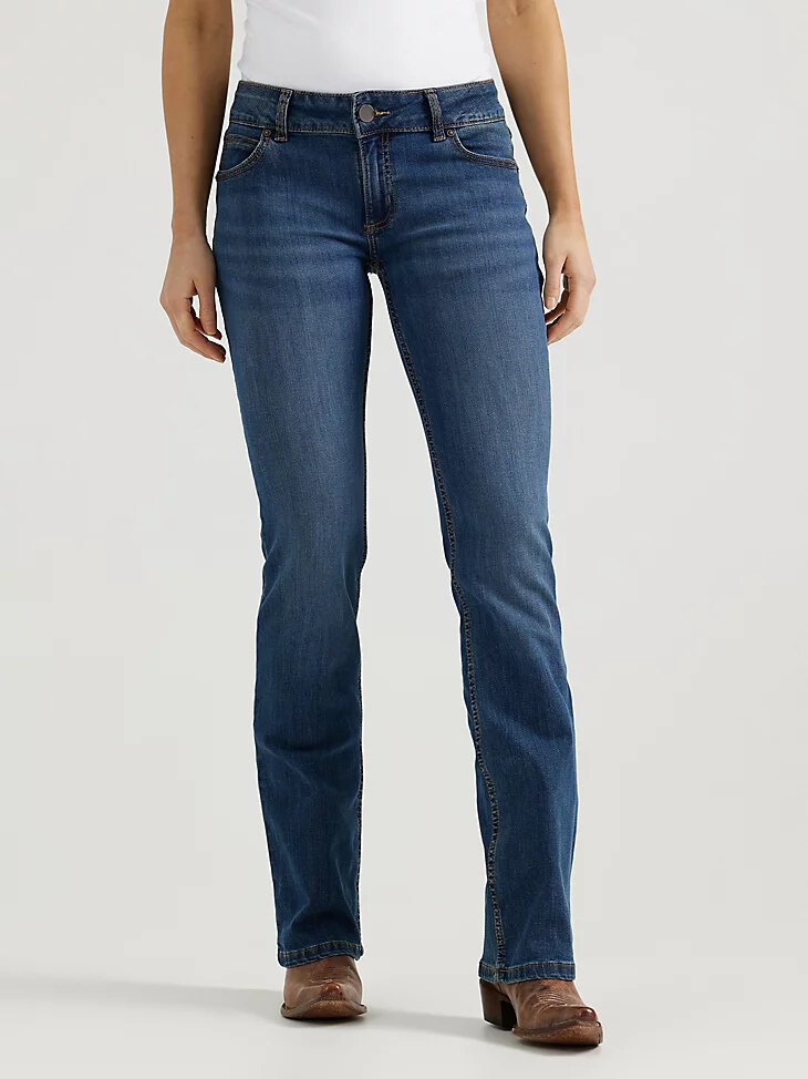 jean kora modello bootcut essenziale da donna a vita media