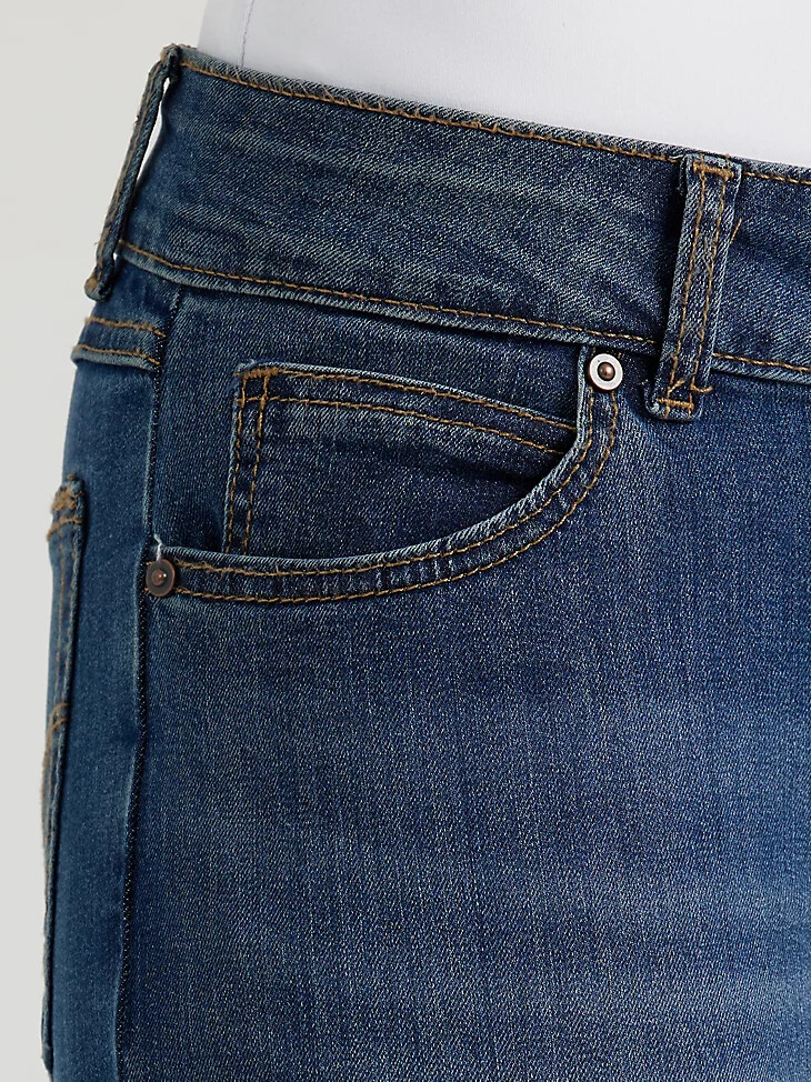 jean kora modello bootcut essenziale da donna a vita media