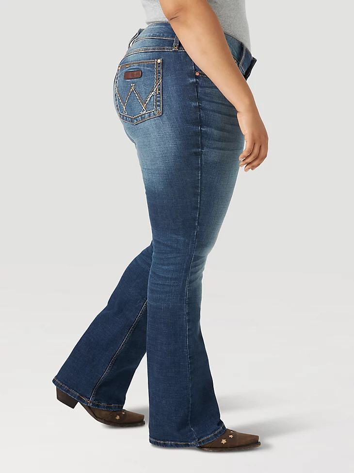 jeans wrangler retro mae plus da donna lavaggio ms