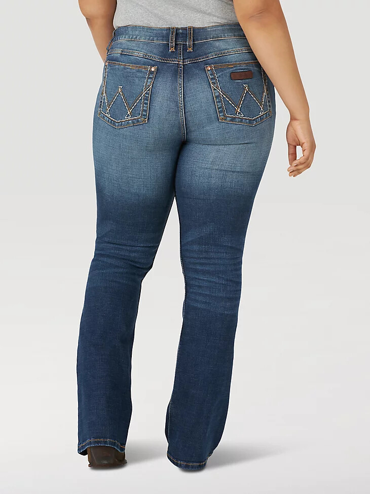 jeans wrangler retro mae plus da donna lavaggio ms