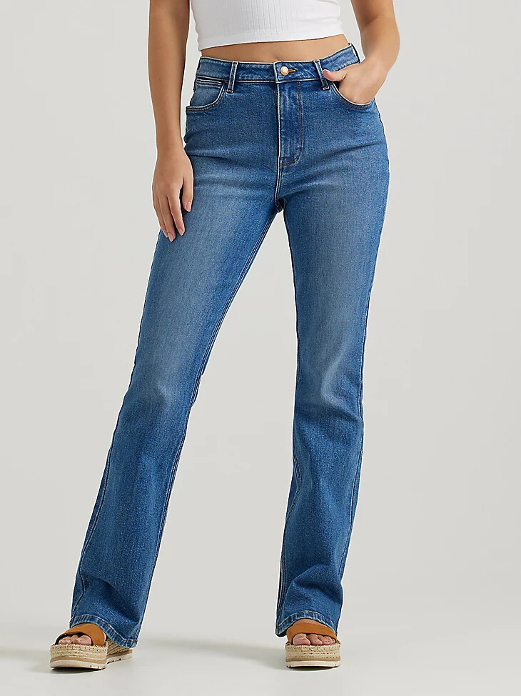 jeans da donna wrangler high rise bold boot carolina