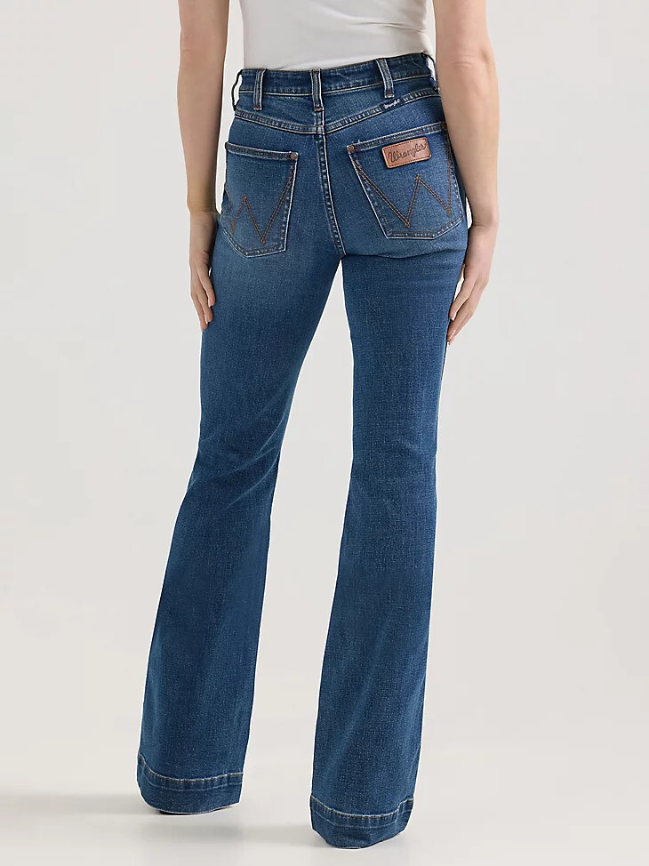 jeans a vita alta wrangler retro bailey da donna vivianna