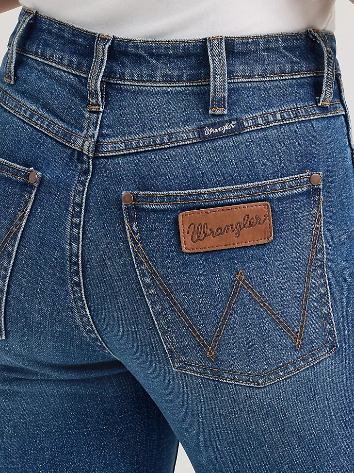jeans a vita alta wrangler retro bailey da donna vivianna