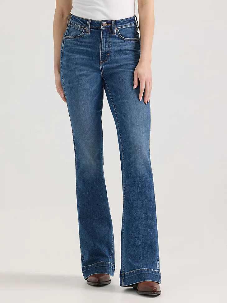 jeans a vita alta wrangler retro bailey da donna vivianna