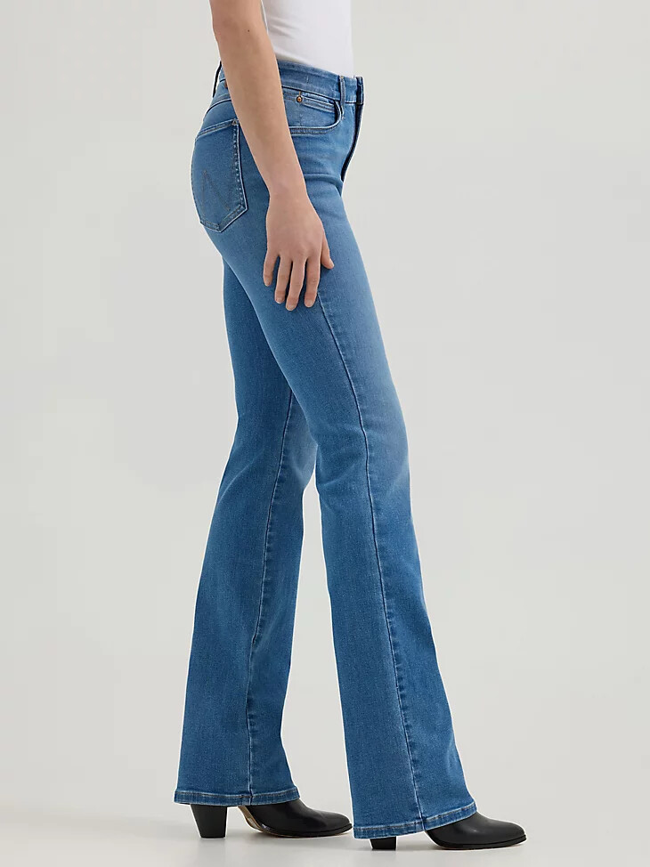 jeans bootcut a vita alta wrangler bespoke da donna palmer