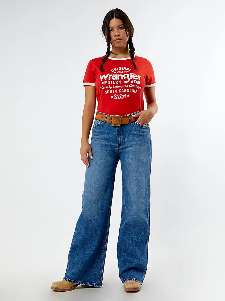 jeans larghi a vita bassa da donna wrangler x pacsun carolina