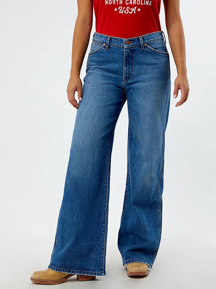 jeans larghi a vita bassa da donna wrangler x pacsun carolina