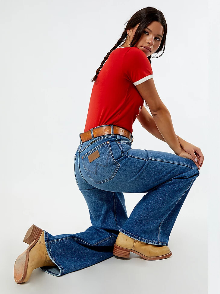 jeans larghi a vita bassa da donna wrangler x pacsun carolina