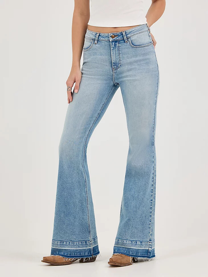 jeans a zampa wrangler fierce da donna oasis