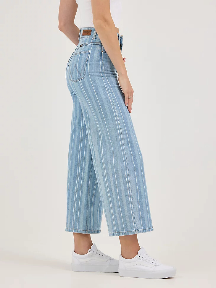penny jeans crop a trapezio da donna
