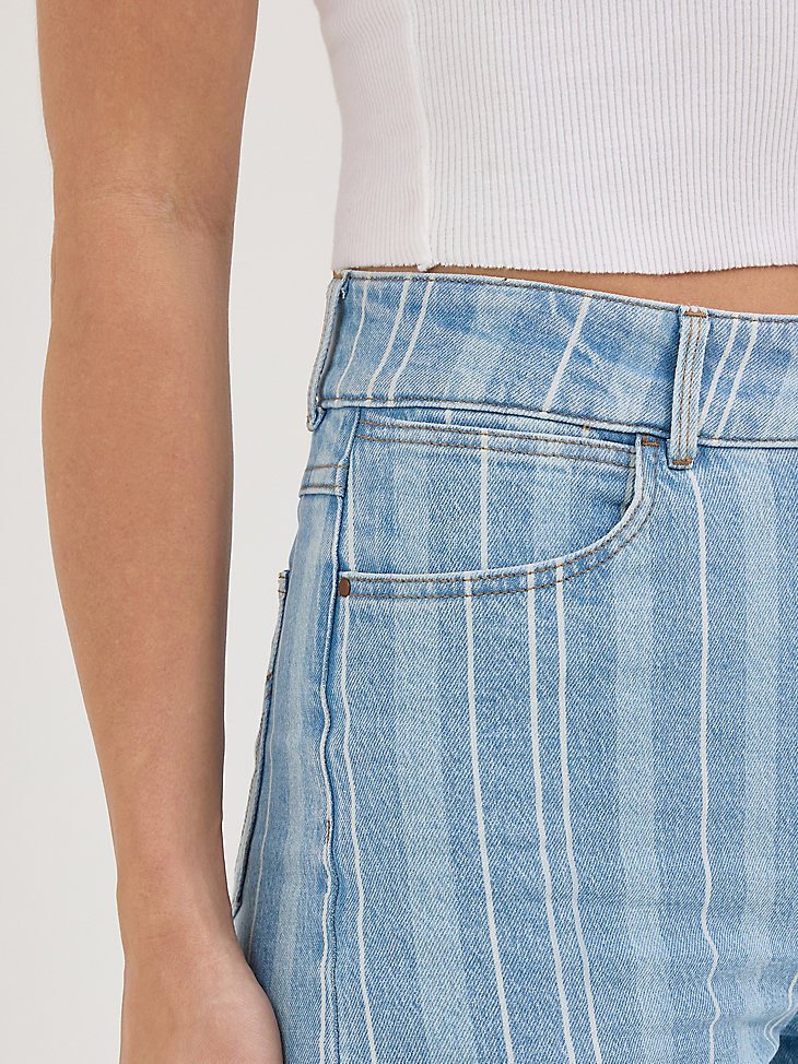 penny jeans crop a trapezio da donna