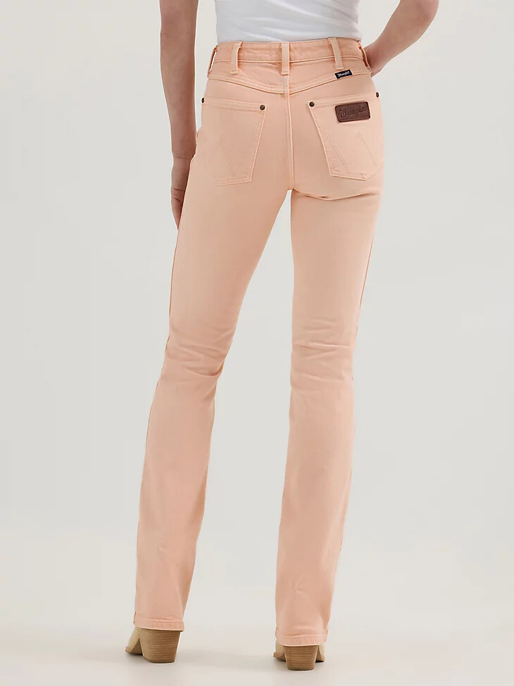 jeans bootcut colorwash a vita alta wrangler retro bailey da donna audrey