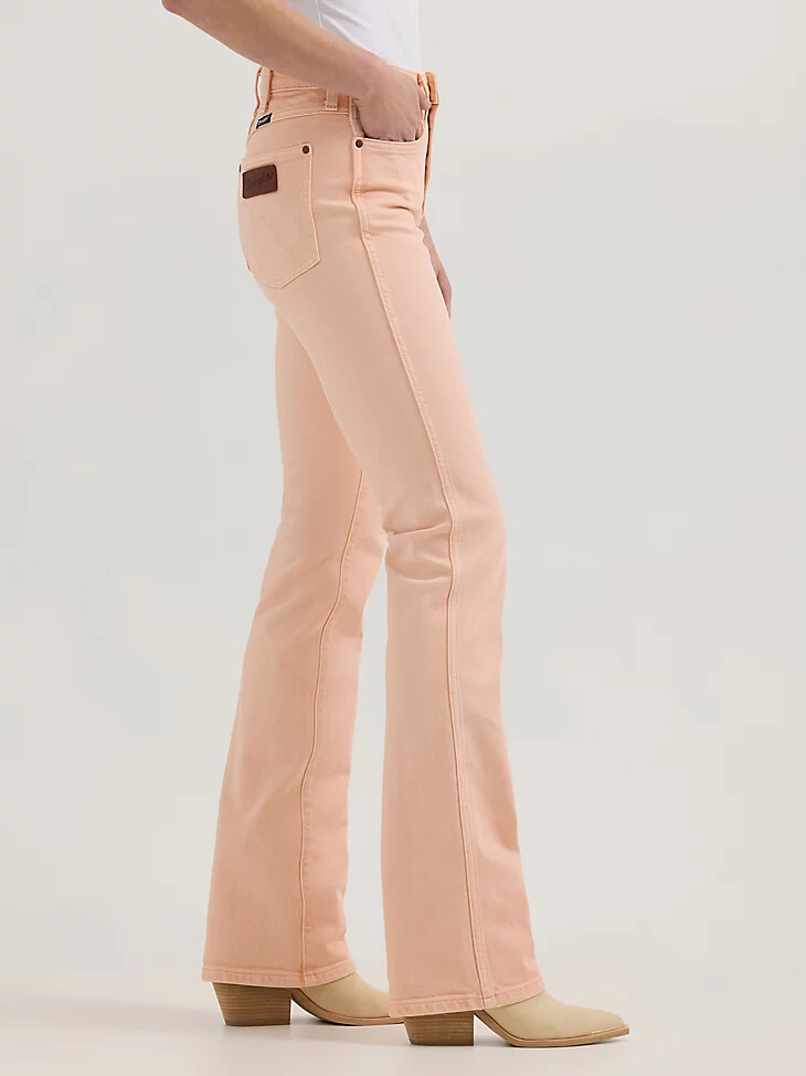 jeans bootcut colorwash a vita alta wrangler retro bailey da donna audrey