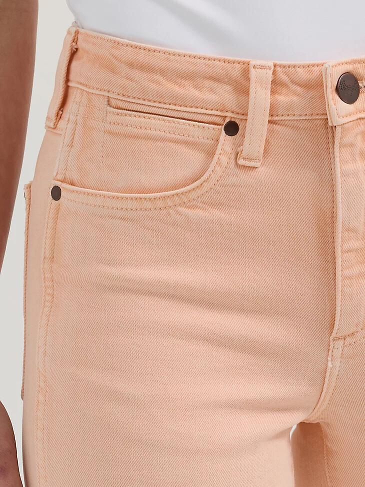 jeans bootcut colorwash a vita alta wrangler retro bailey da donna audrey