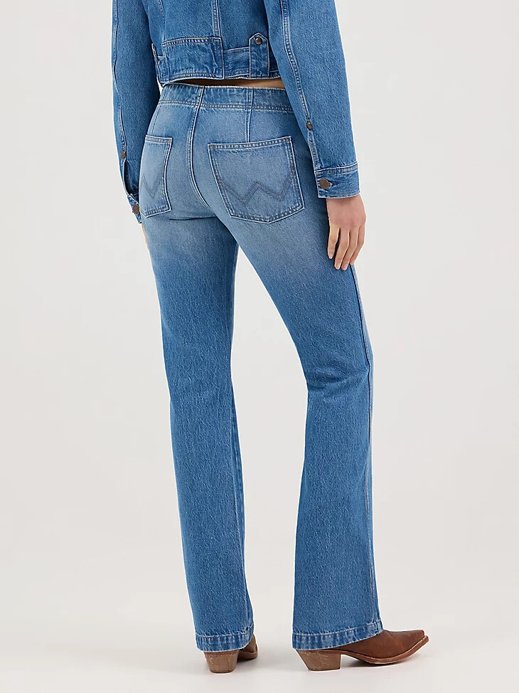 jeans bootcut con nodo anteriore da donna blossoming