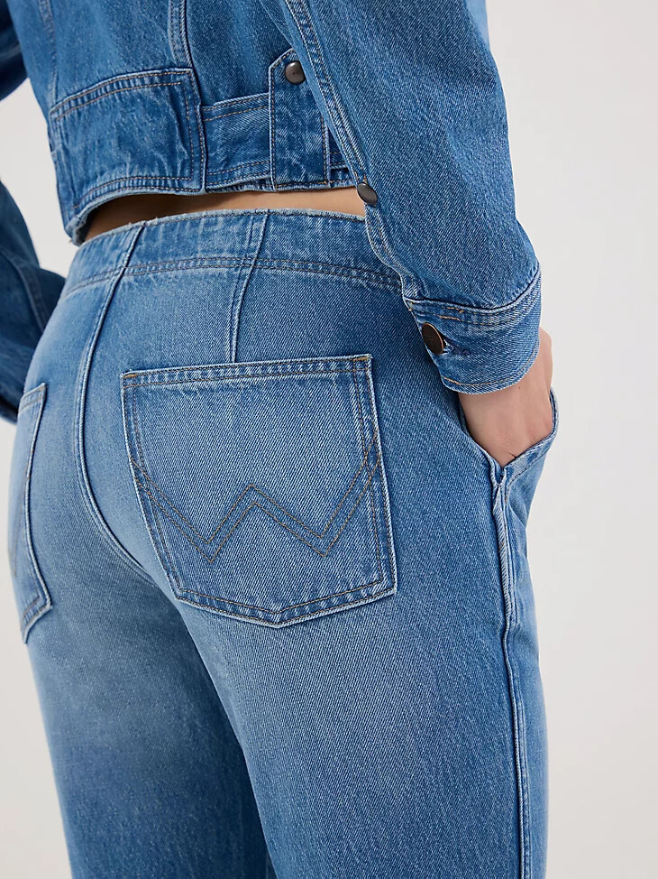 jeans bootcut con nodo anteriore da donna blossoming
