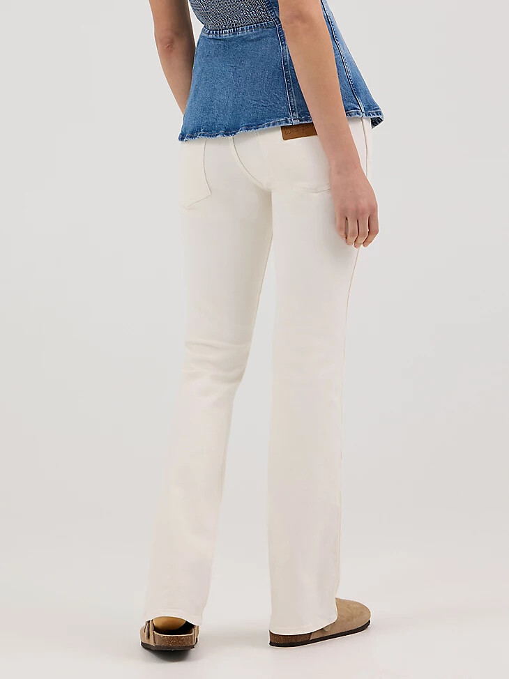 jeans bootcut da donna bianco consumato
