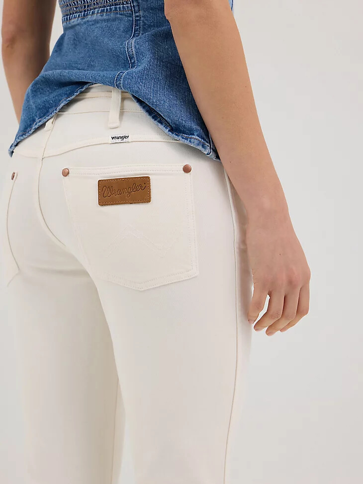 jeans bootcut da donna bianco consumato
