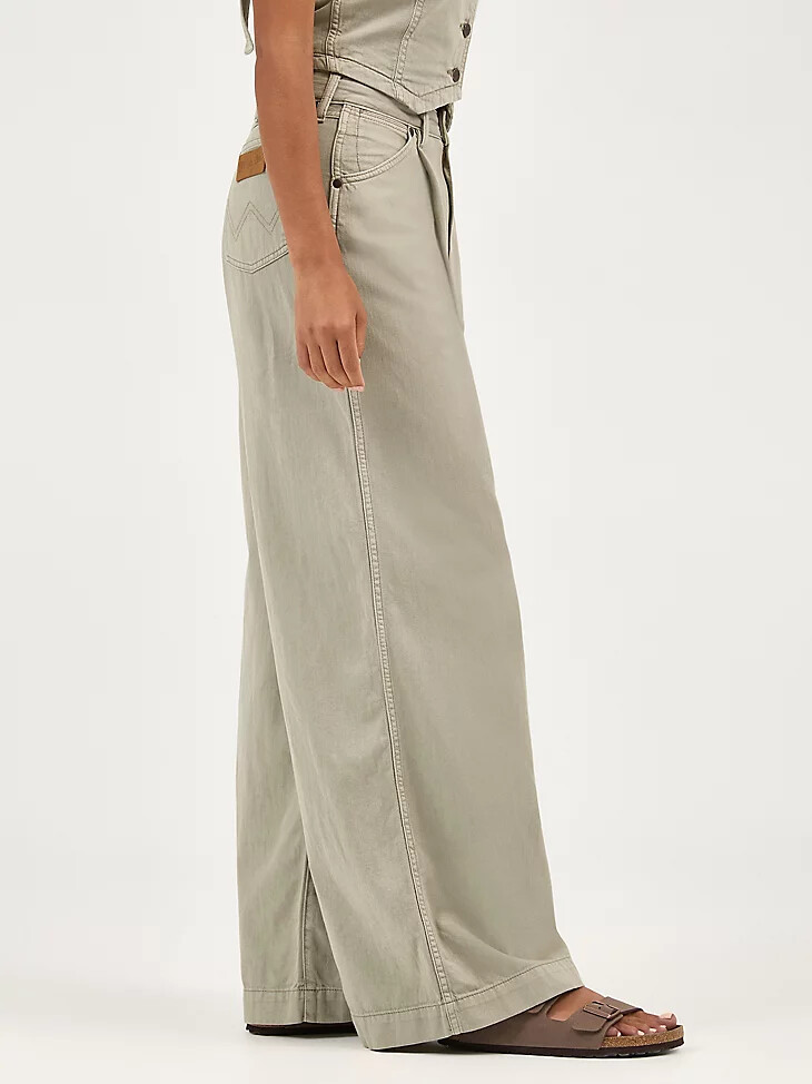 pantaloni plissettati da donna