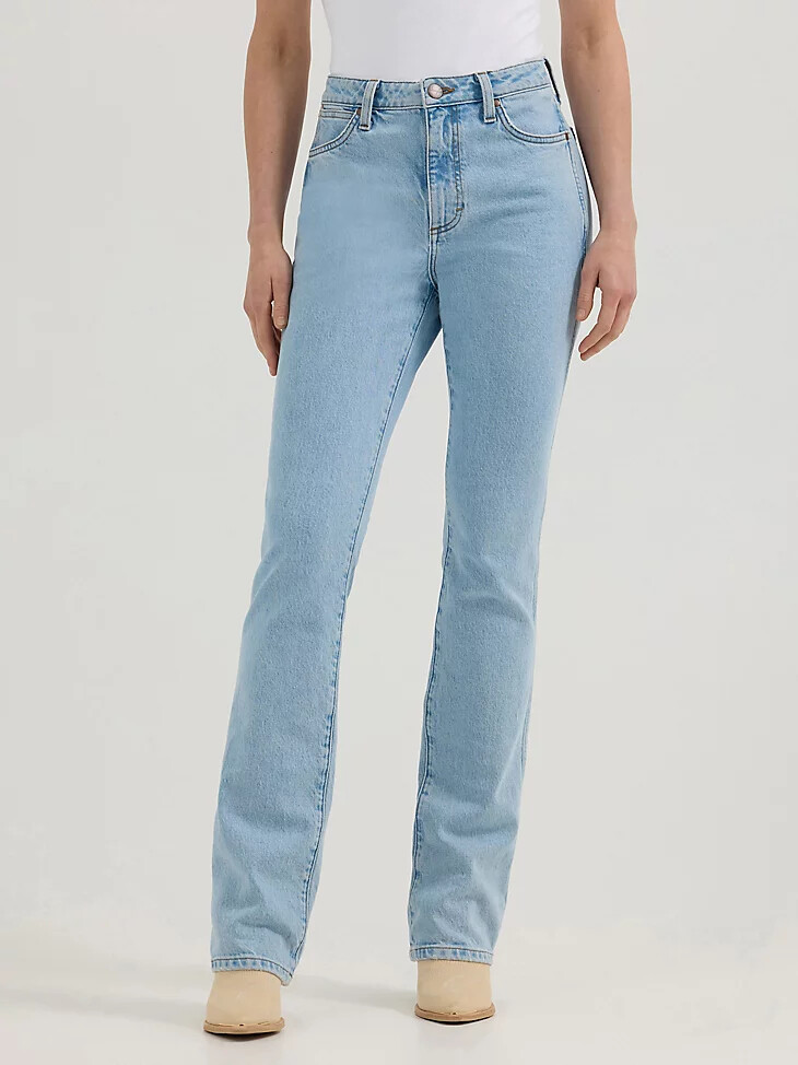 jeans bootcut a vita alta wrangler retro bailey da donna colore lilla