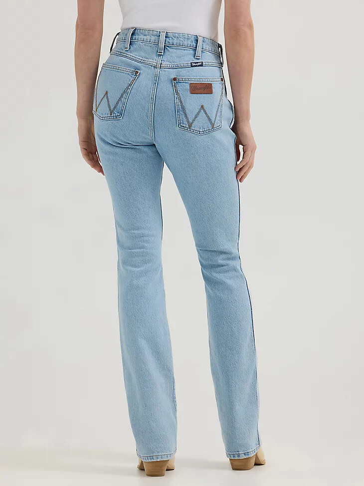 jeans bootcut a vita alta wrangler retro bailey da donna colore lilla