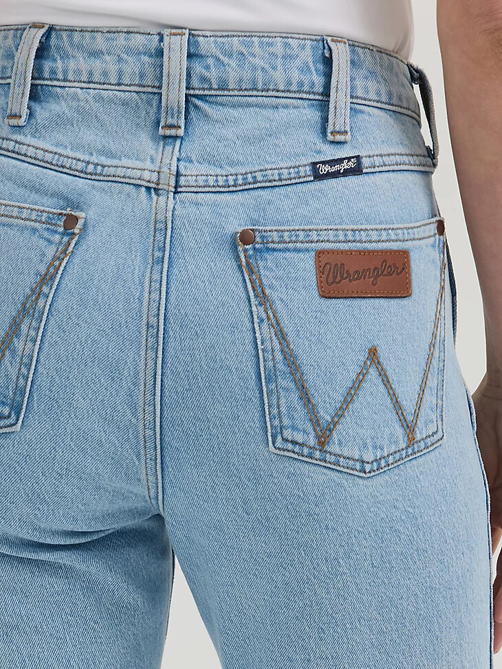 jeans bootcut a vita alta wrangler retro bailey da donna colore lilla