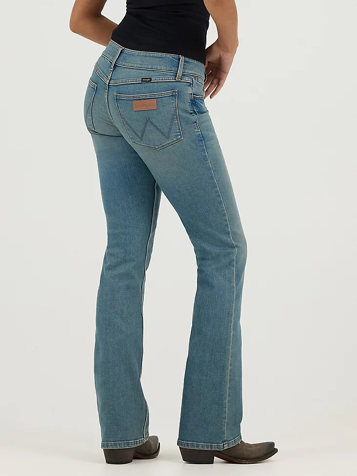 jeans a zampa delefante a vita bassa da donna jasper
