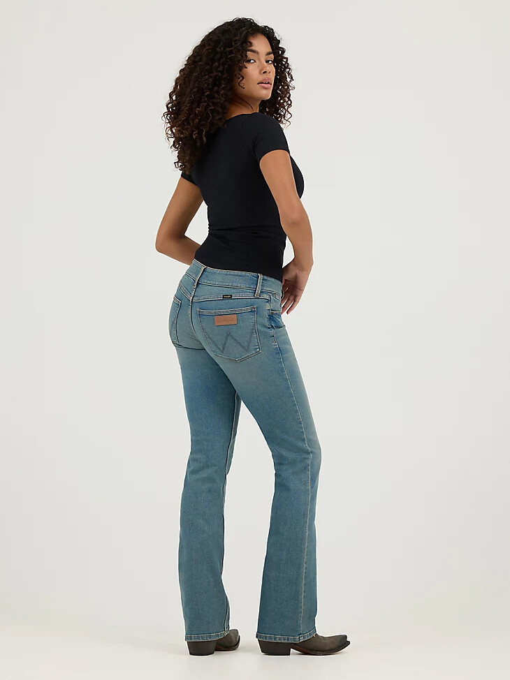 jeans a zampa delefante a vita bassa da donna jasper
