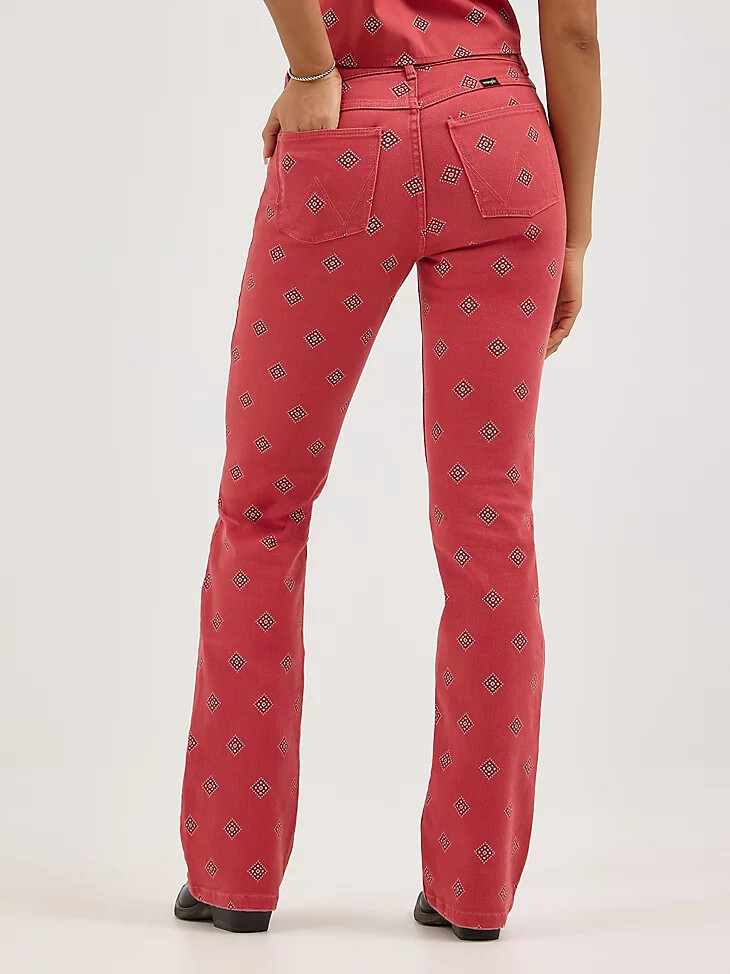 jeans con stampa audace da donna diamond bay