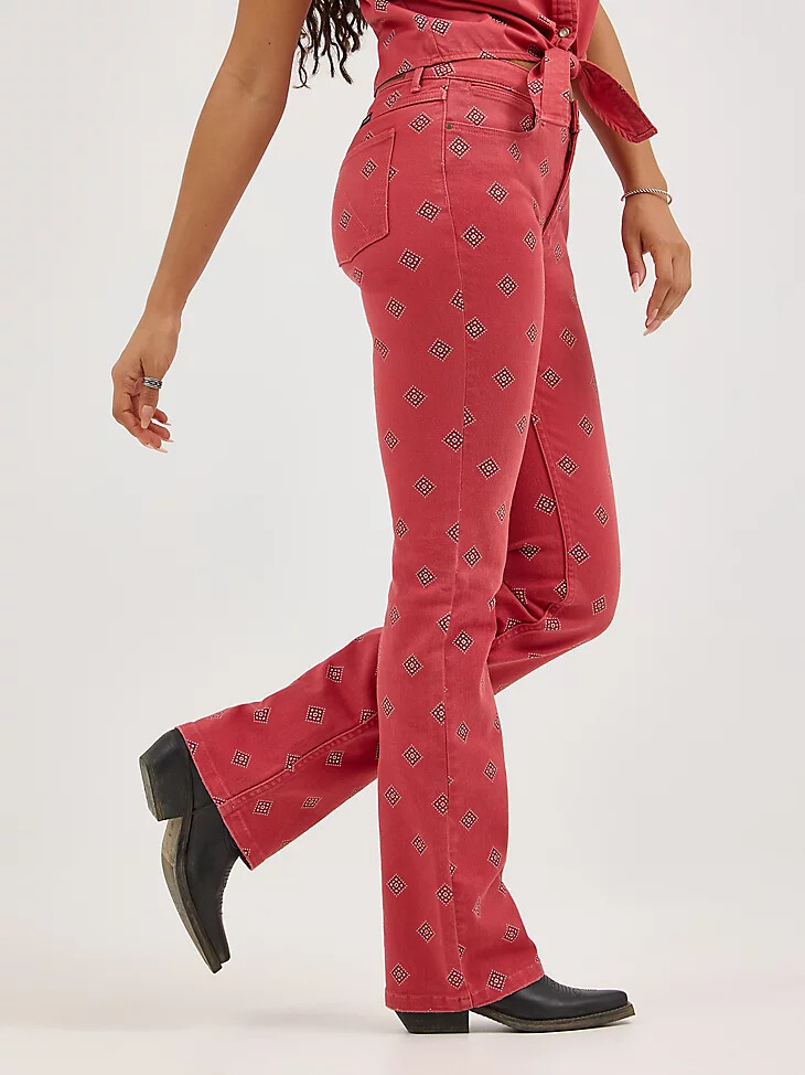 jeans con stampa audace da donna diamond bay