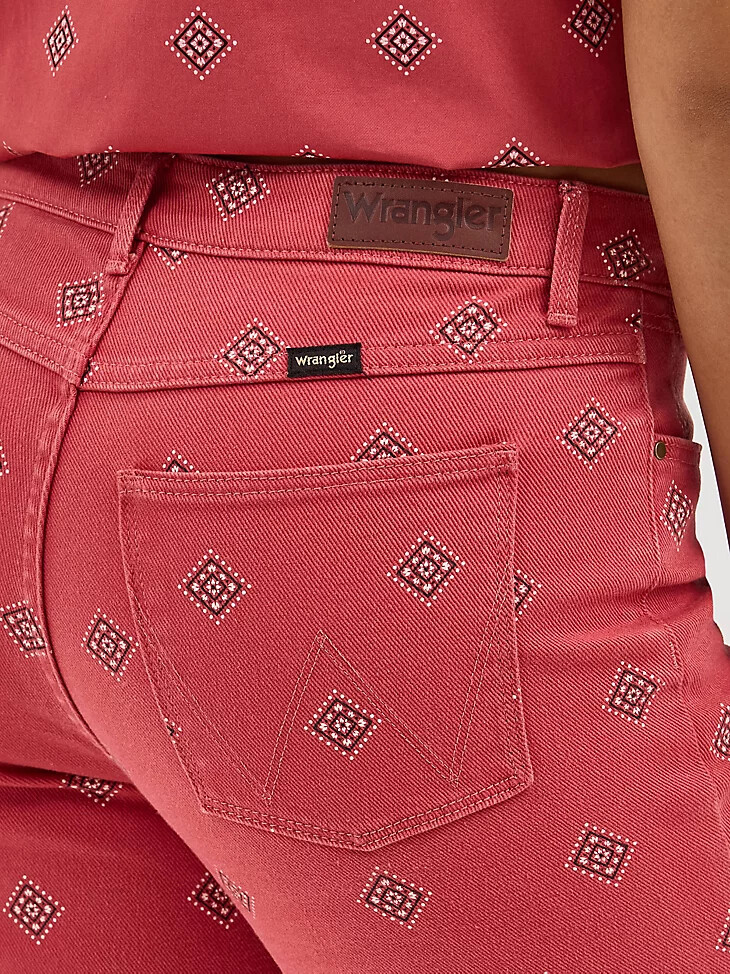 jeans con stampa audace da donna diamond bay