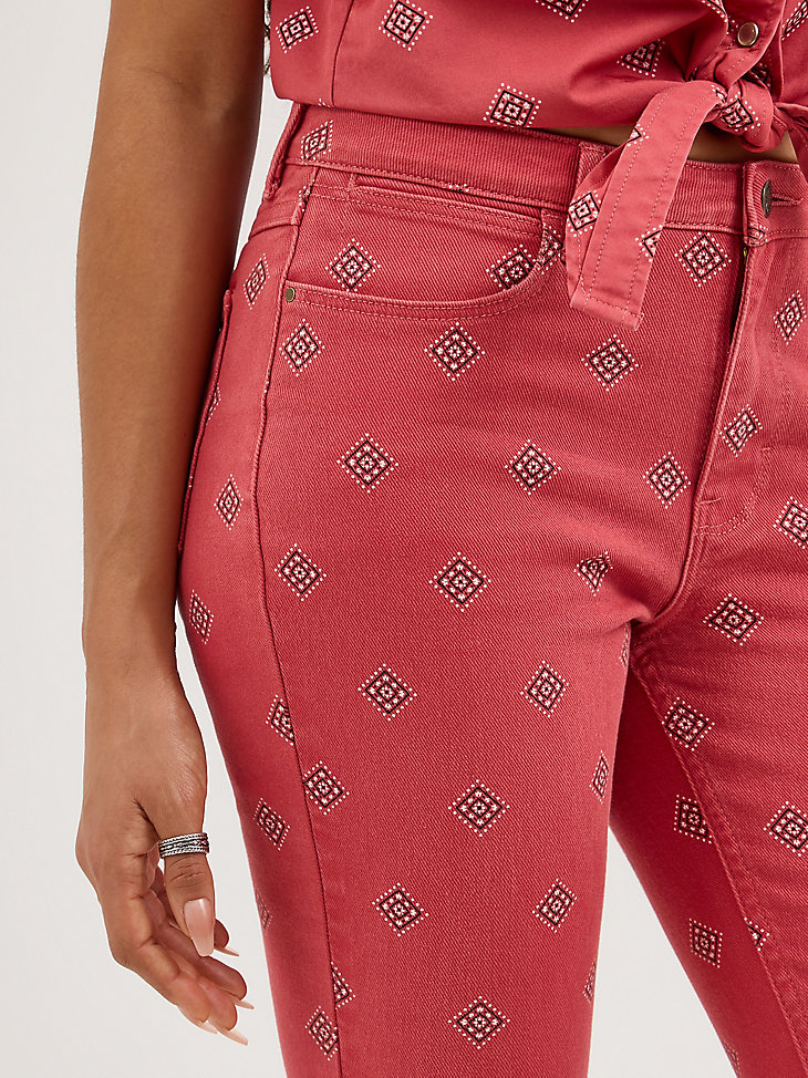 jeans con stampa audace da donna diamond bay