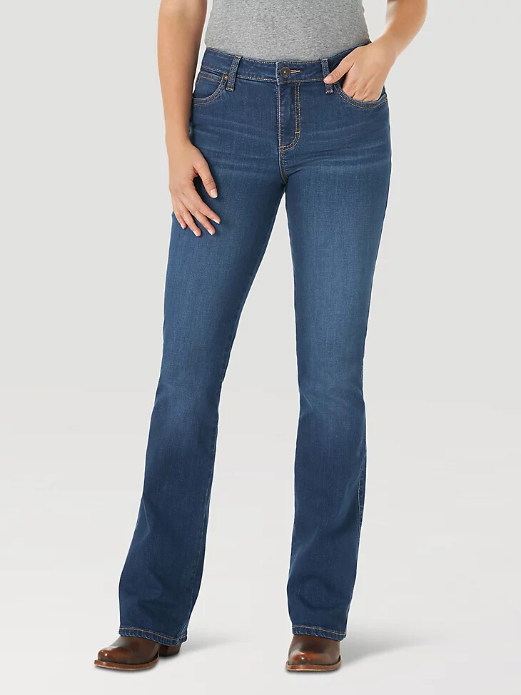 aura dalle donne di wrangler instantly slimming jean jennifer