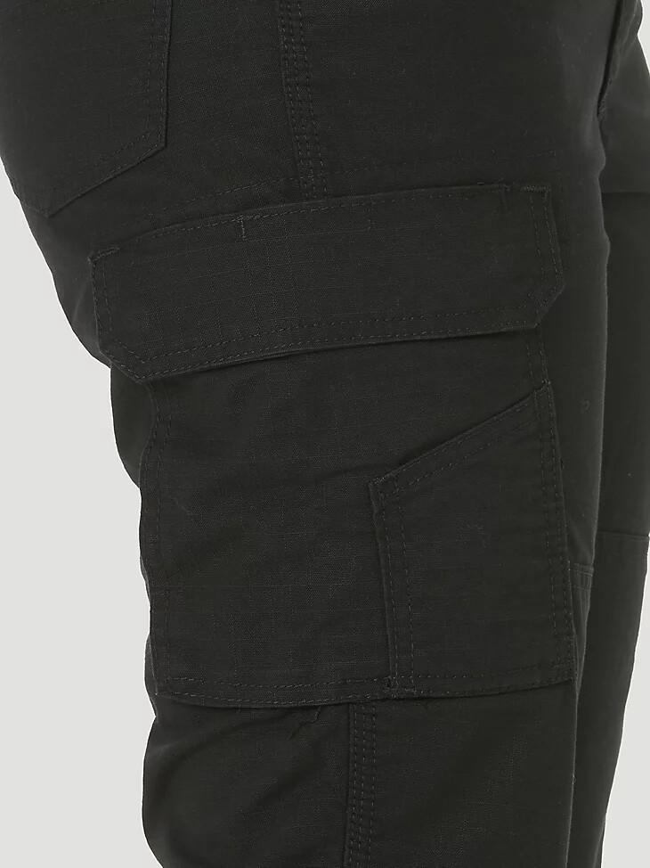 pantaloni cargo slim wrangler riggs workwear ripstop ranger da donna neri