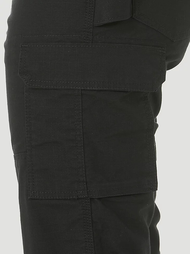pantaloni cargo slim wrangler riggs workwear ripstop ranger da donna neri