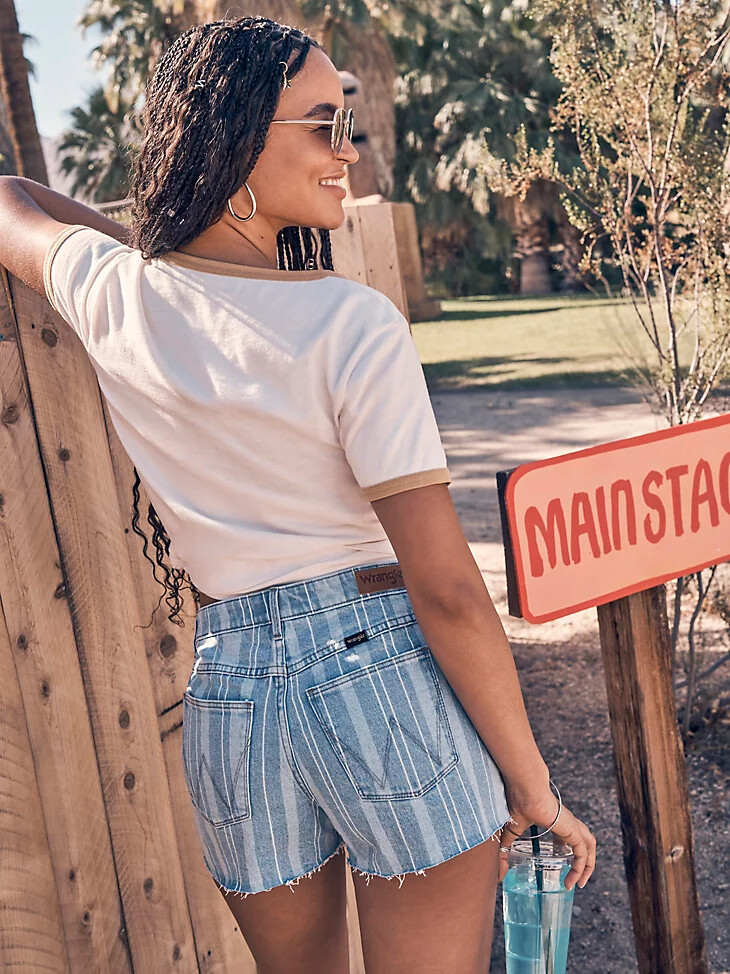 pantaloncini da donna con stampa vintage penny