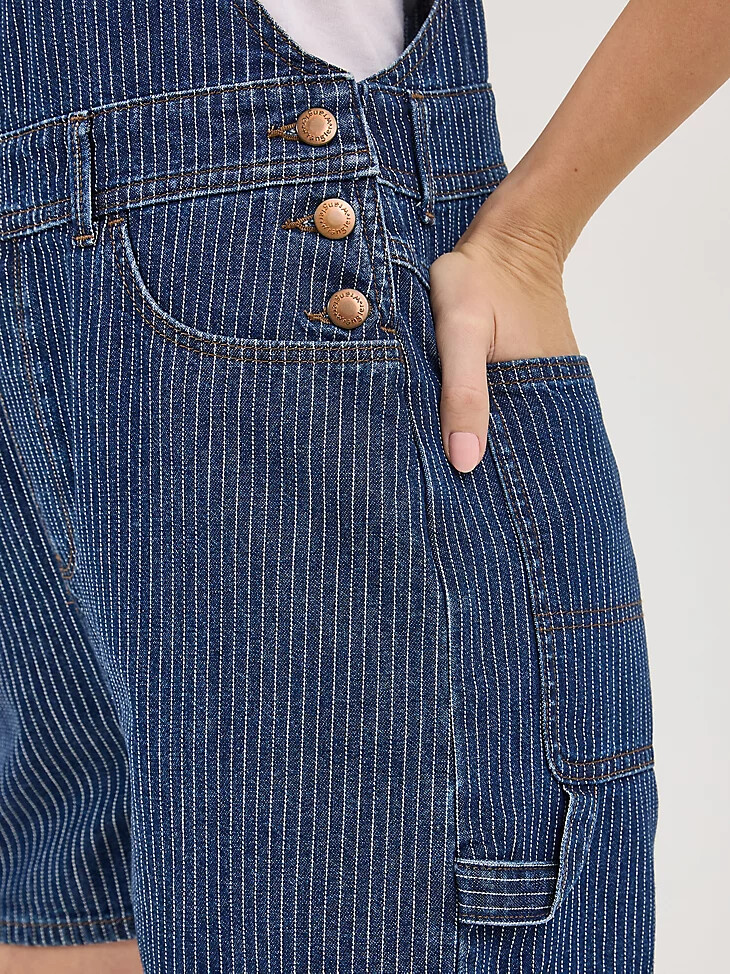 pantaloncini in denim da donna blu vero
