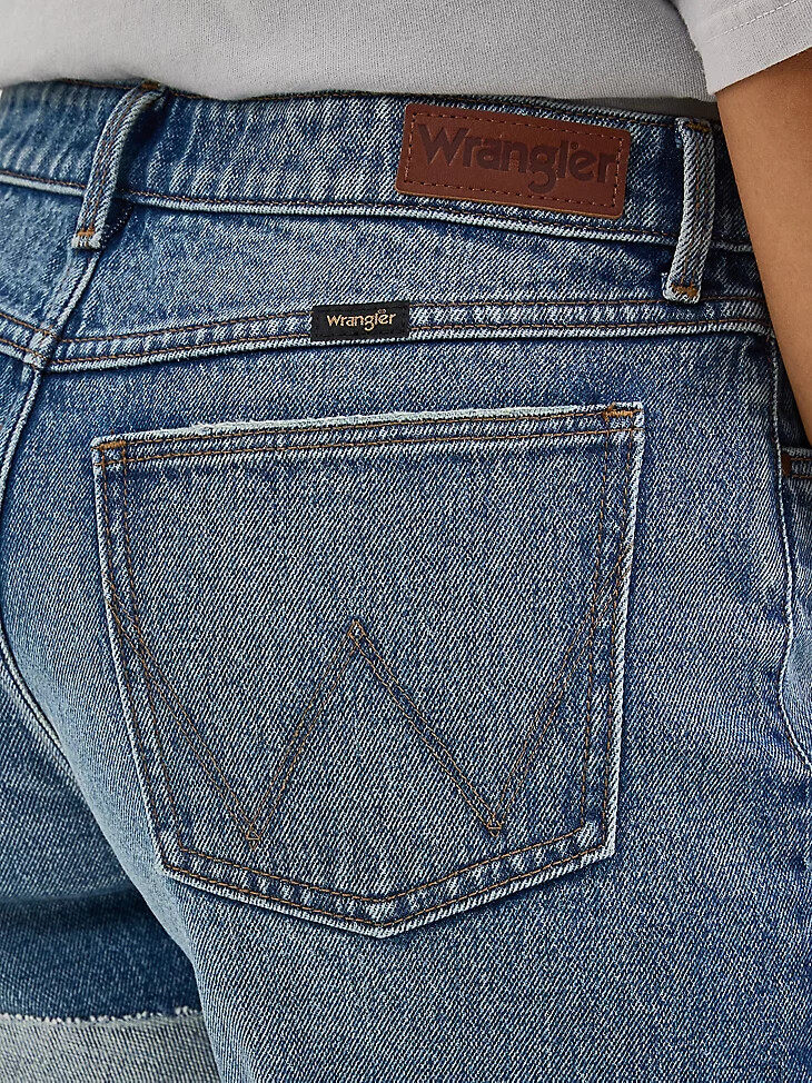 pantaloncini con risvolto da donna sierra