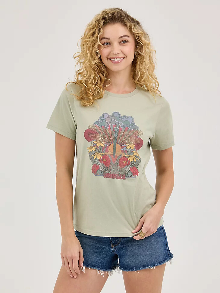maglietta grafica bloomin da donna desert sage