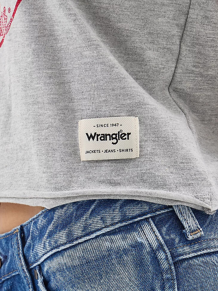 maglietta da donna wrangler collegiate vintage muscle università della georgia