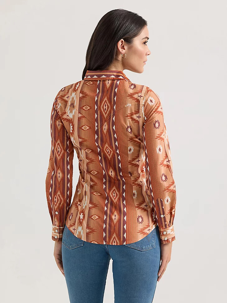 camicia da donna checotah classic western snap fiery checotah