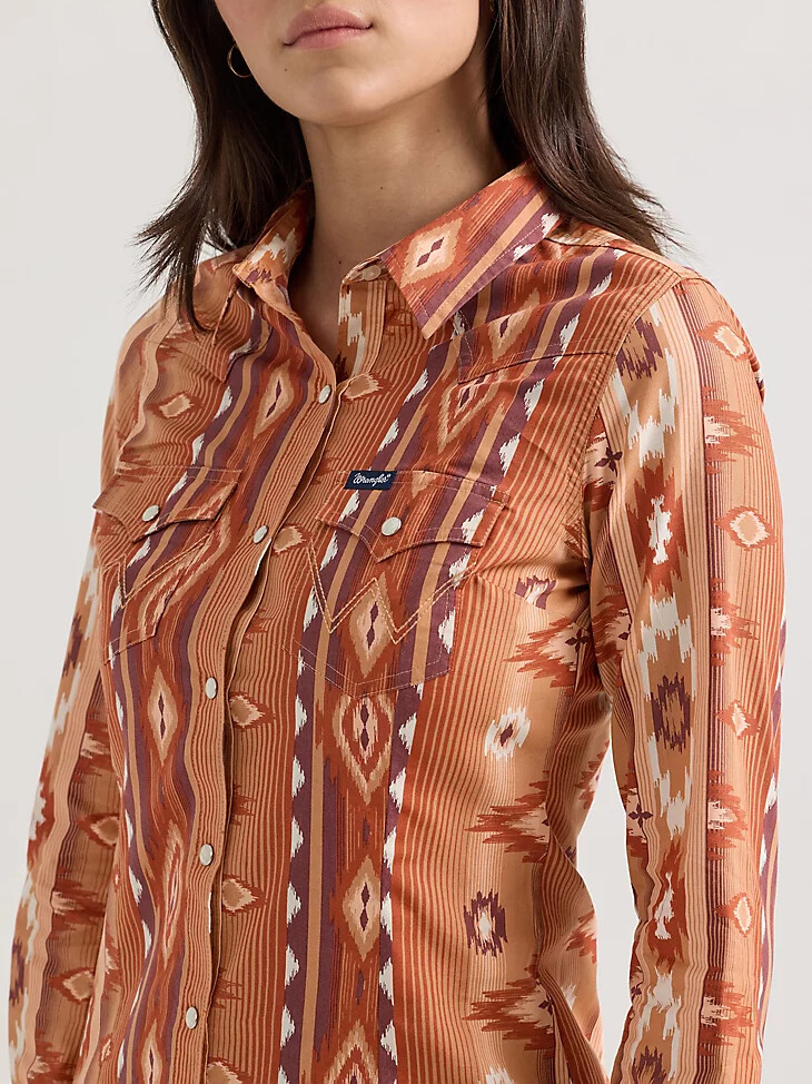 camicia da donna checotah classic western snap fiery checotah