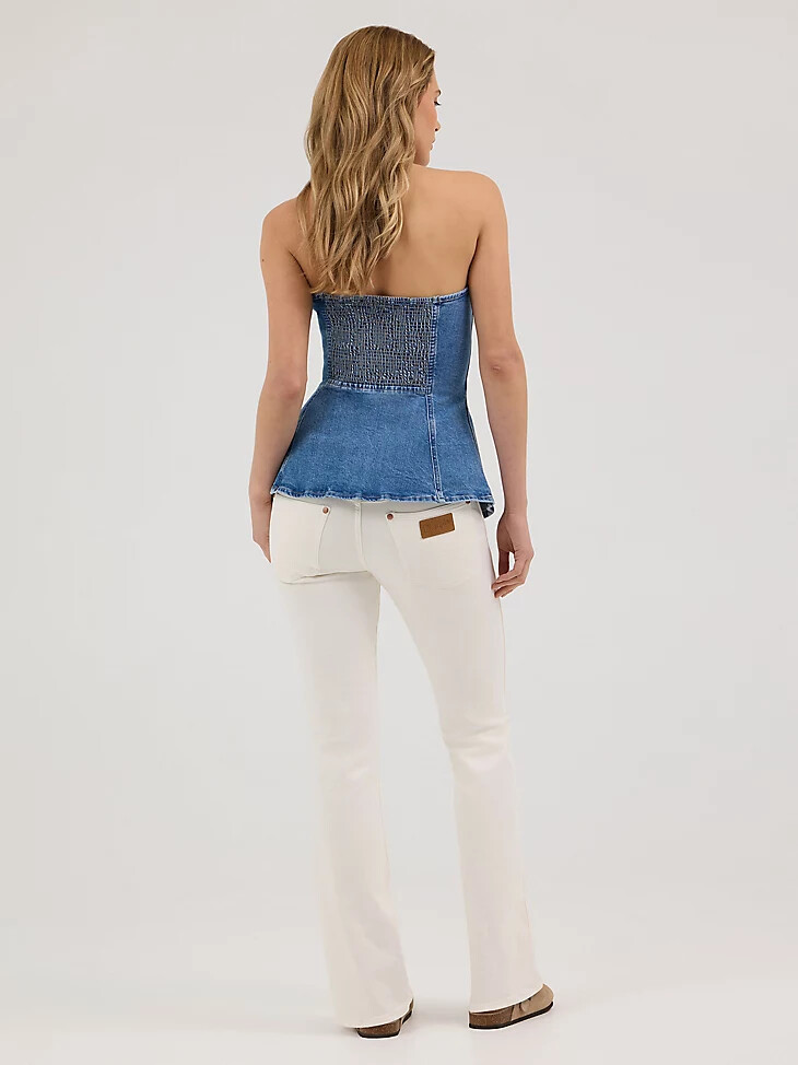 bustino in denim da donna wrangler rugged