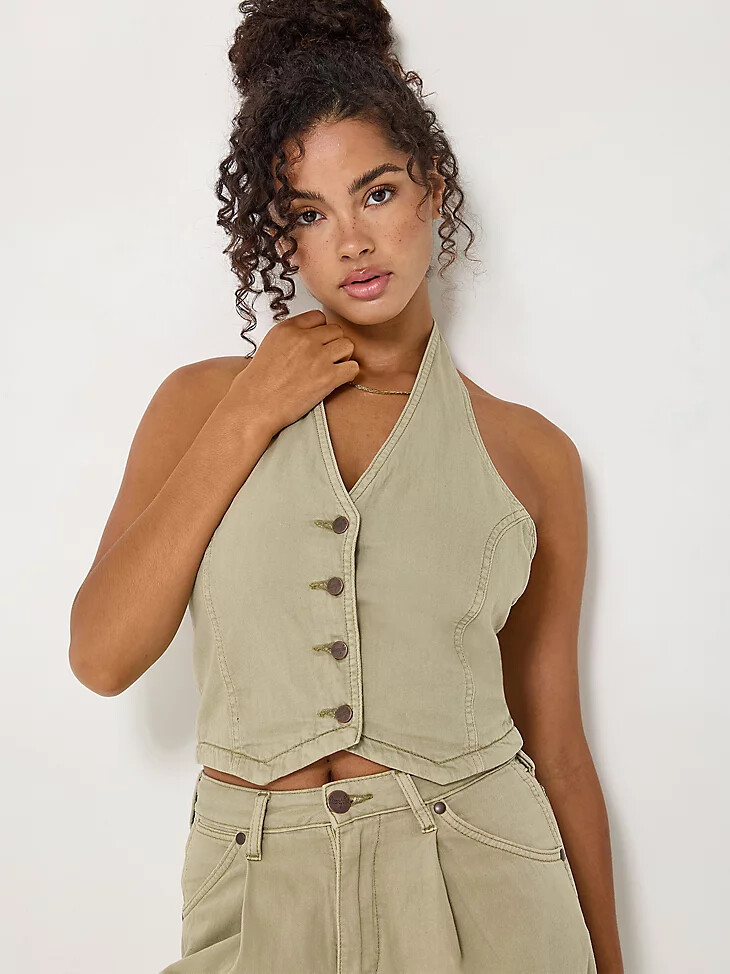 canotta con scollo allamericana da donna tea