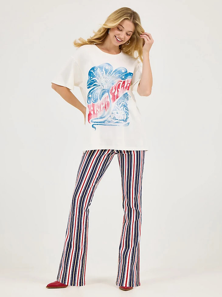maglietta oversize wrangler x lainey wilson heck yeah heck yeah